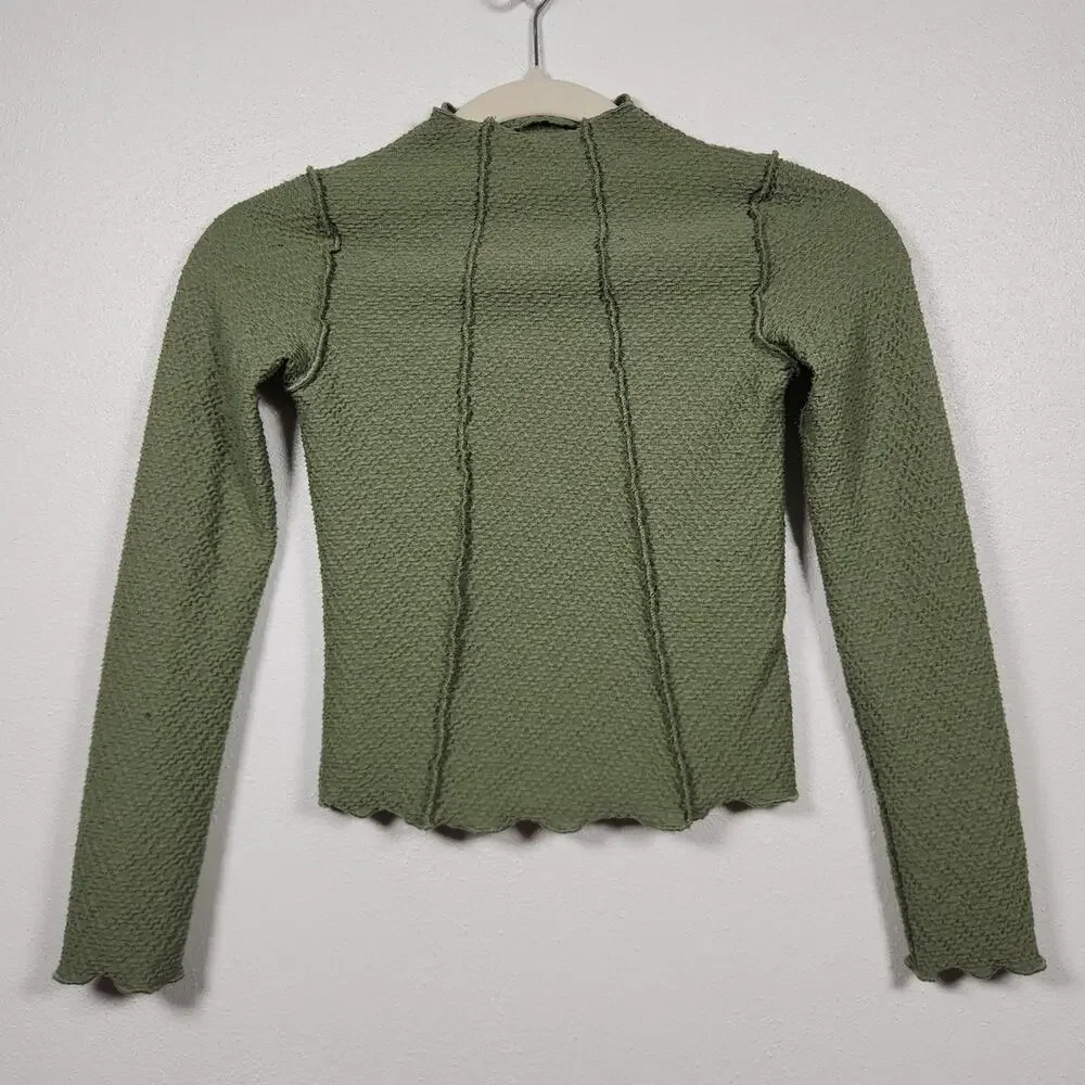 Art Class Girls Youth Medium 8 Target Boho Hippie Green Nature Long Sleeve